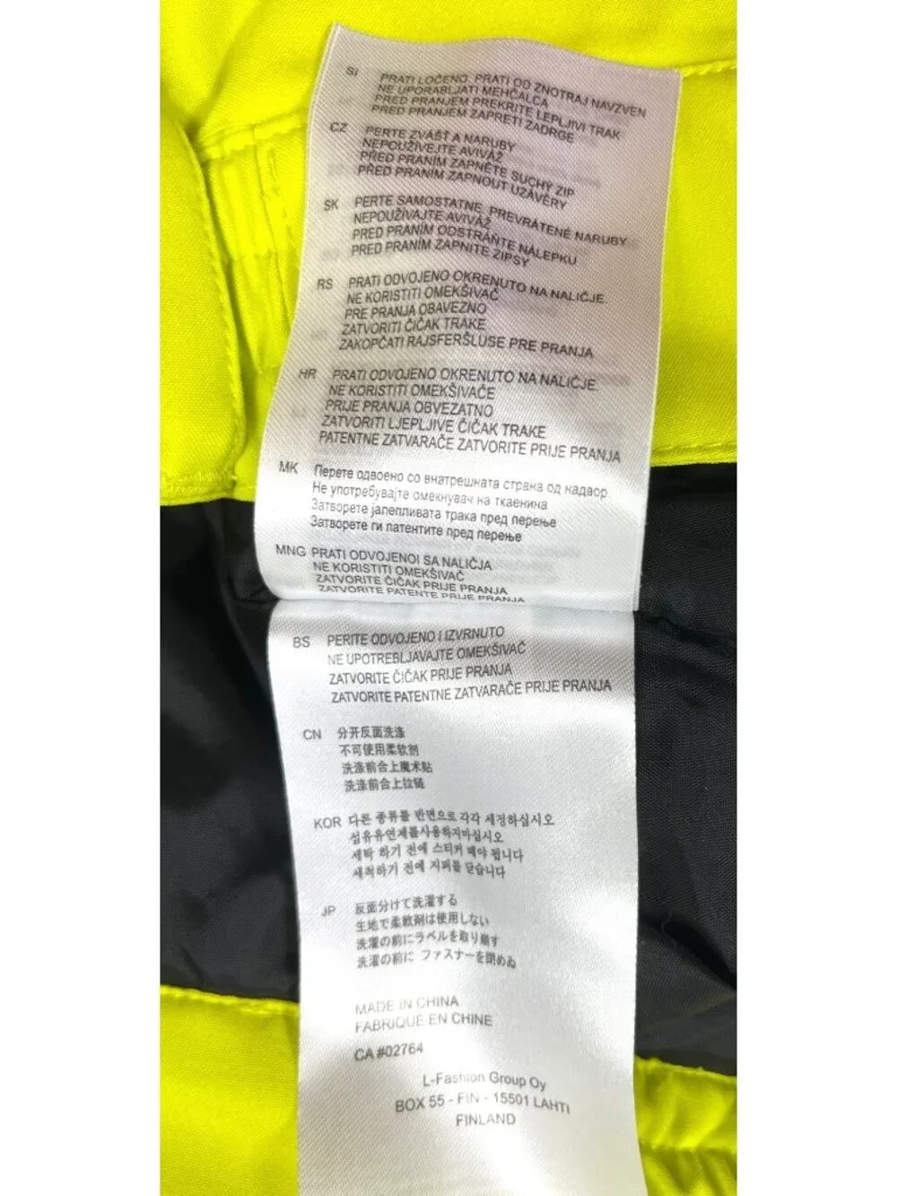 Icepeak Youth Ski Pants W/ Suspenders Neon Yellow Size 164 Waterproof & Insulate
